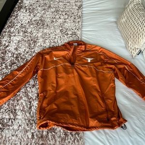 Men’s Nike Texas Longhorns Burnt Orange Pullover Windbreaker size medium